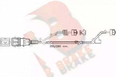 R BRAKE 610423rb -  Сигнализатор, износ тормозных колодок